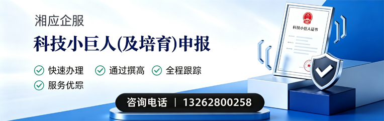 山西科技小巨人及培育企业申报服务
